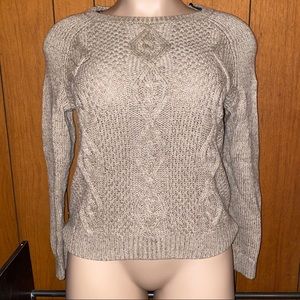 Cable knit sweater
